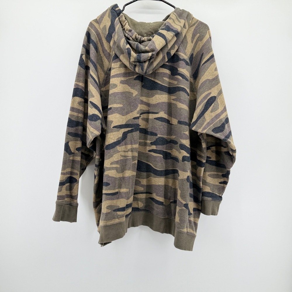 Torrid Womens Plus Size 4 Camo Hoodie Brown Green Camouflage RN148862 - Picture 3 of 6